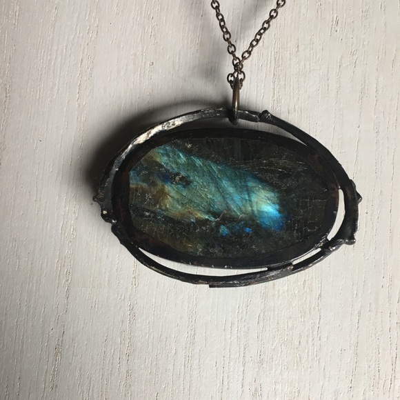 Labradorite & copper necklace. - Picture 5 of 5
